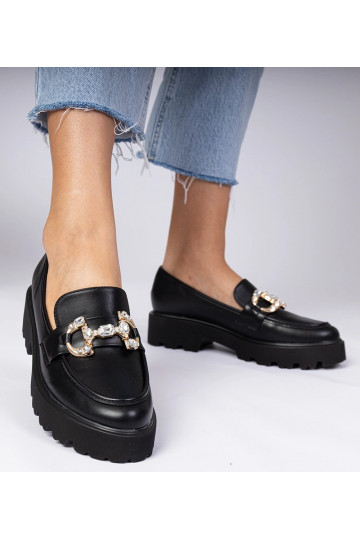 Čierne elegantné mokasíny s... 2