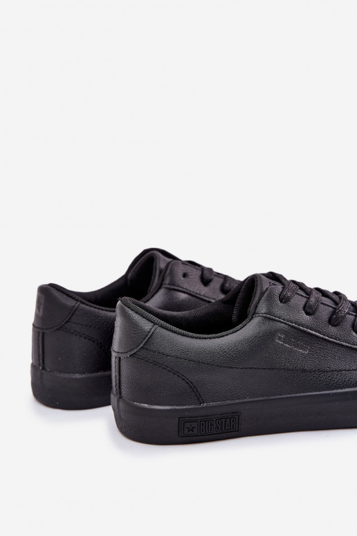 pánske Klasický model ploché tenisky z eko kože Big Star NN174252 čierna
