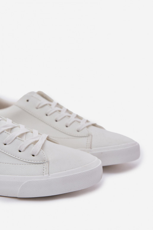 pánske Klasický model ploché tenisky z eko kože Big Star NN174250 biela farba