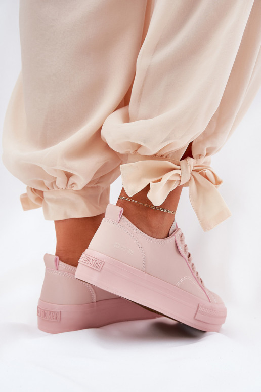 Bežná obuv s platformou z eko kože Big Star RR274A294 Ružová Bežná obuv s platformou z eko kože Big Star RR274A294 Ružová