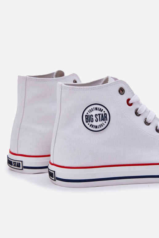 materiál Pánske topánky na voľný čas Big Star NN174305 HI-POLY SYSTEM biela farba