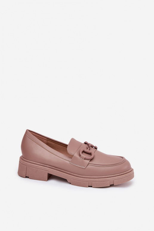 dámske mokasíny Eko Kožené S Ornatem Detalem khaki farby Seftass dámske mokasíny Eko Kožené S Ornatem Detalem khaki farby Seftass