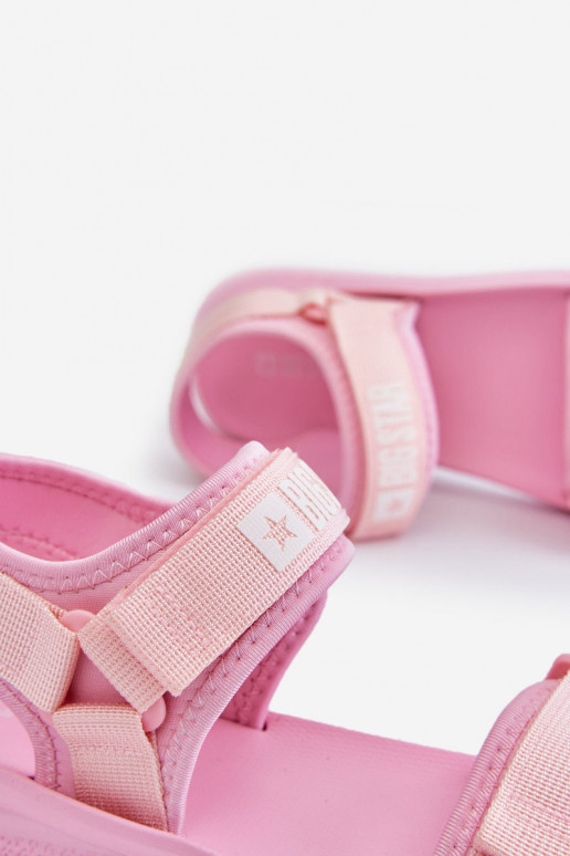 Dámske Športový štýl sandále Big Star LL274729 Ružová