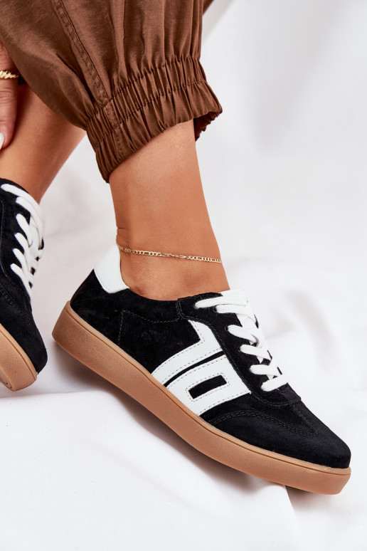 Tenisky model obuvi tenisky zo semišu Vinceza 79517 čierna Tenisky model obuvi tenisky zo semišu Vinceza 79517 čierna