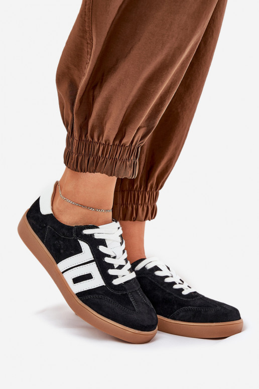 Tenisky model obuvi tenisky zo semišu Vinceza 79517 čierna Tenisky model obuvi tenisky zo semišu Vinceza 79517 čierna