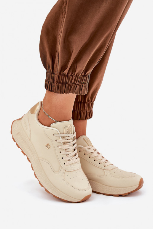 Jednoduché tenisky Dámske Big Star RR274630 HI-POLY SYSTEM béžová