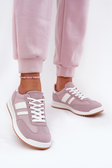 Tenisky model obuvi Dámske Z z eko semišuu Fialová Márinils 2