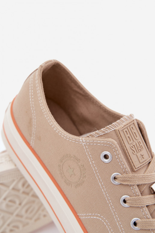 Pánske topánky na voľný čas s platformou Big Star RR174323 béžová