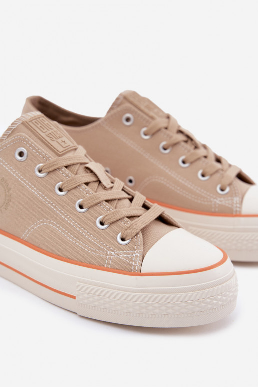 Pánske topánky na voľný čas s platformou Big Star RR174323 béžová