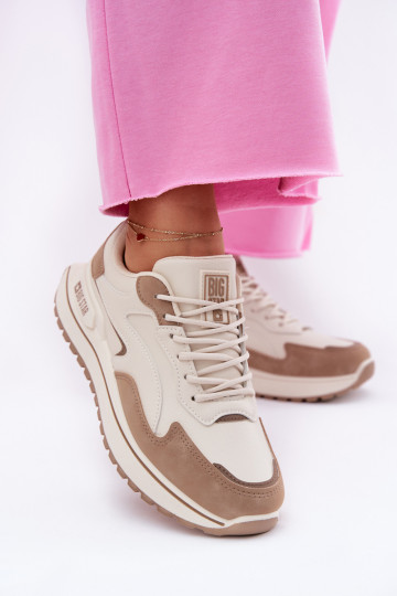 Tenisky model obuvi Dámske Big Star RR274A216 HI-POLY SYSTEM béžová