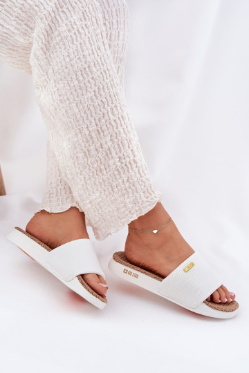 Dámske papuče Big Star RR274A103 biela farba