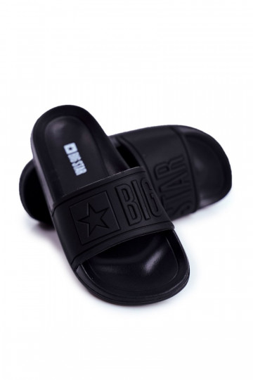 Detské čierne šľapky Big Star DD374157 2