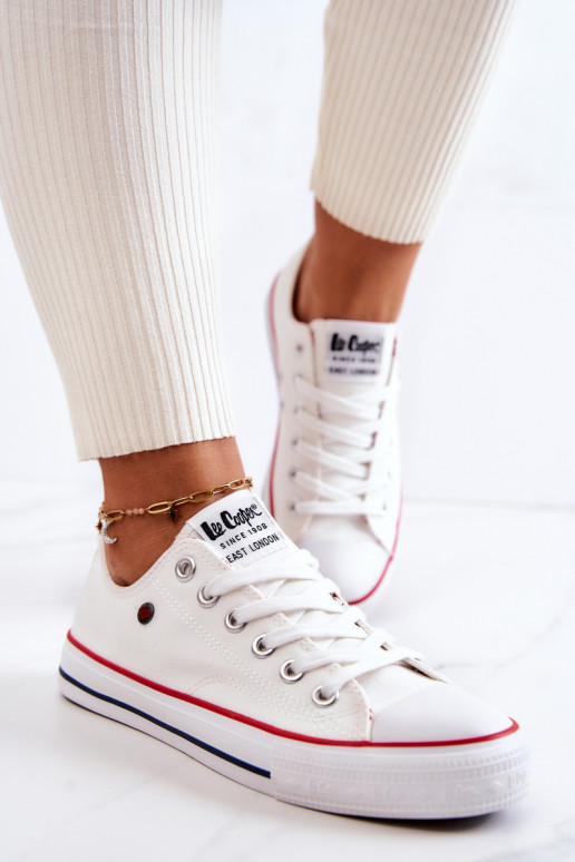 Dámske Topánky Lee Cooper LCIN-22-31-0875L biela farba Dámske Topánky Lee Cooper LCIN-22-31-0875L biela farba