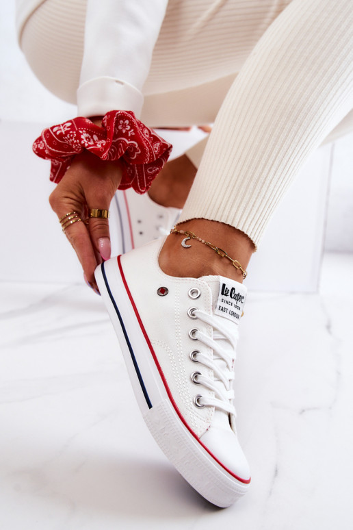 Dámske Topánky Lee Cooper LCIN-22-31-0875L biela farba Dámske Topánky Lee Cooper LCIN-22-31-0875L biela farba