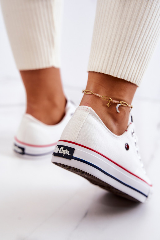 Dámske Topánky Lee Cooper LCIN-22-31-0875L biela farba Dámske Topánky Lee Cooper LCIN-22-31-0875L biela farba