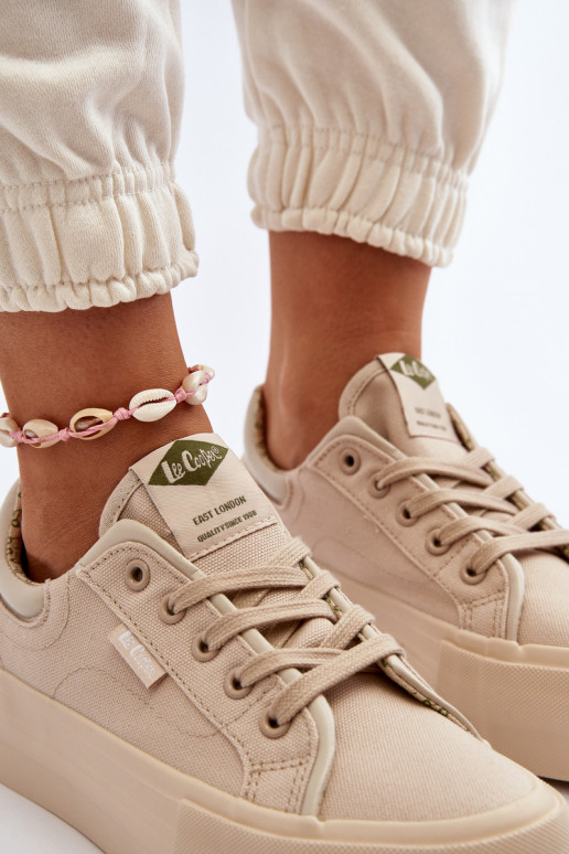 Bežná obuv s platformou Lee Cooper LCIN-24-31-2181 béžová