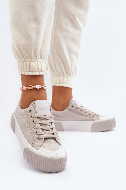 Bežná obuv Zapnuté hrubej podrážke Lee Cooper LCIN-24-31-2178 sivá