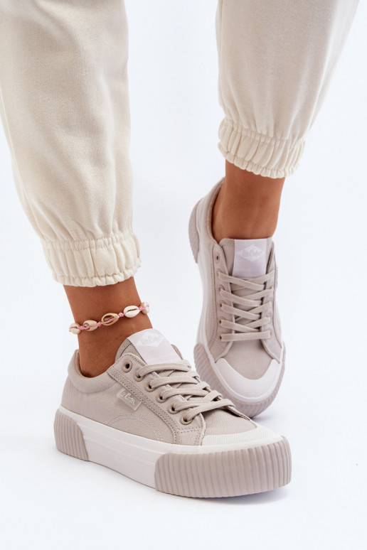 Bežná obuv Zapnuté hrubej podrážke Lee Cooper LCIN-24-31-2178 sivá