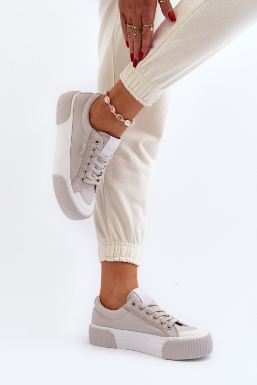 Bežná obuv Zapnuté hrubej podrážke Lee Cooper LCIN-24-31-2178 sivá