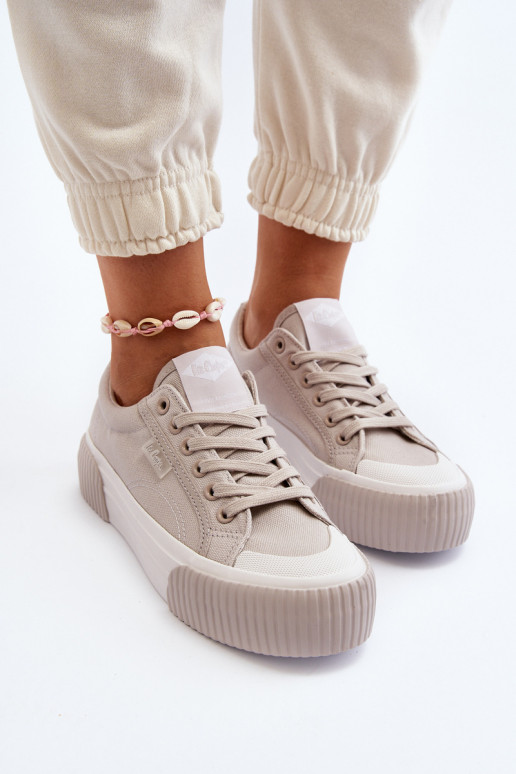 Bežná obuv Zapnuté hrubej podrážke Lee Cooper LCIN-24-31-2178 sivá