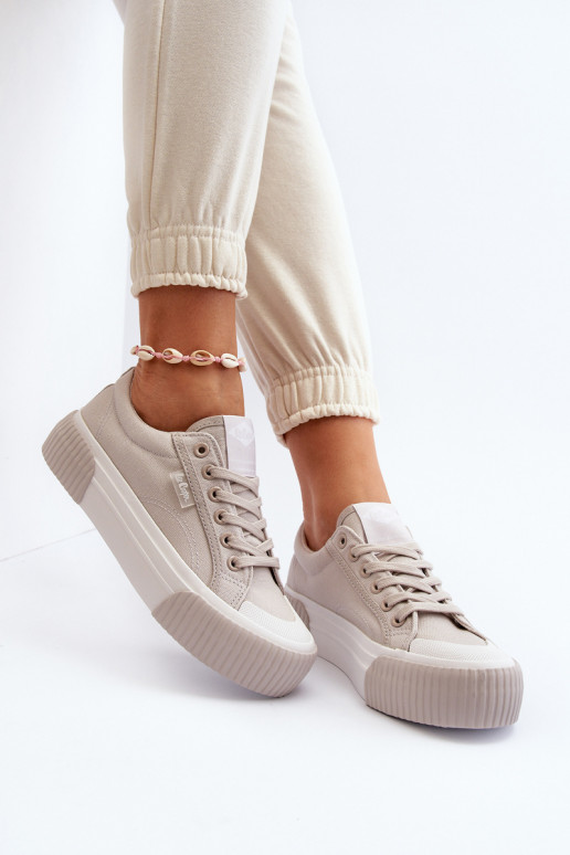 Bežná obuv Zapnuté hrubej podrážke Lee Cooper LCIN-24-31-2178 sivá