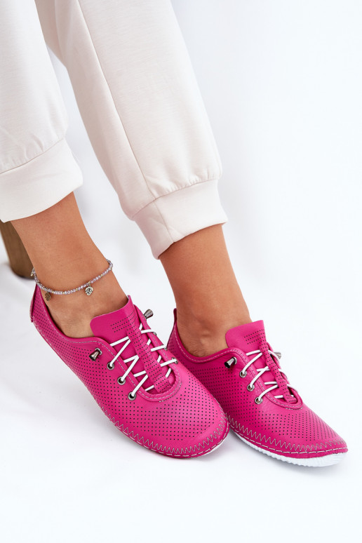 topánky Dámske Vyrobené z prírodnej kože Artiker 54C0830 Ružová