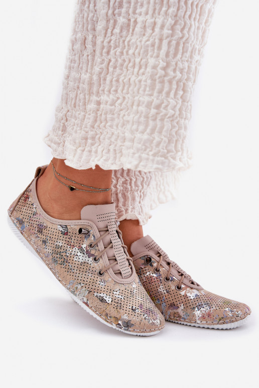 topánky Dámske Vyrobené z prírodnej kože Vzorované Artiker 56C2689 béžová topánky Dámske Vyrobené z prírodnej kože Vzorované Artiker 56C2689 béžová