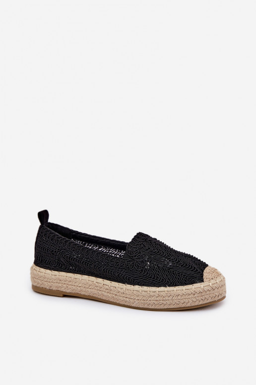 Espadrilky s platformou Vinceza 17392 čierna