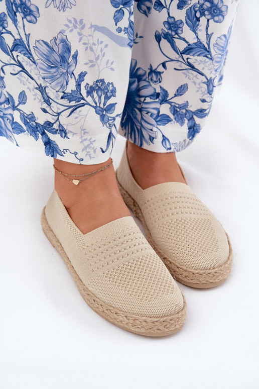 Dámske espadrilky S vrkočom Vinceza 13624 béžová