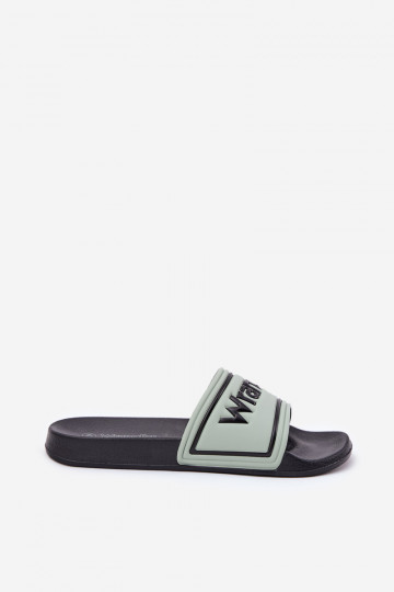 Pánske svetlozelené šľapky Wrangler Averell Slider Men Loin 20251042.52D 2
