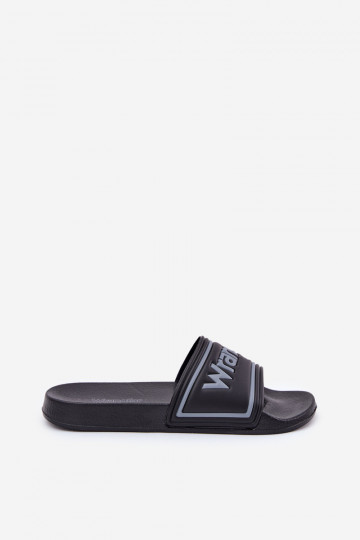 Pánske čierne šľapky Wrangler Averell Slider Men Loin 20251042.25Y 2