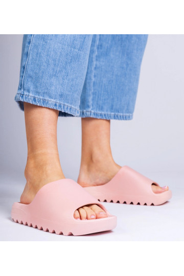 Ružové gumové dámske šľapky...