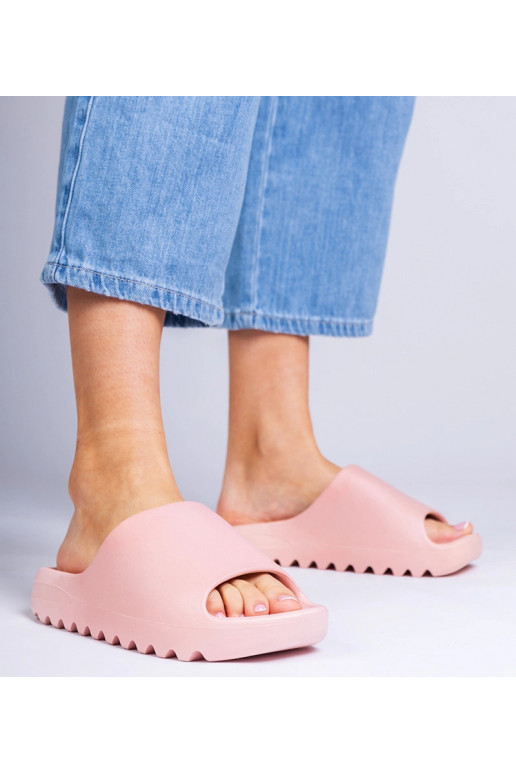 Ružové gumové dámske šľapky Serrano