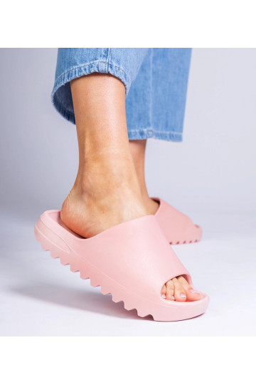 Ružové gumové dámske šľapky... 2