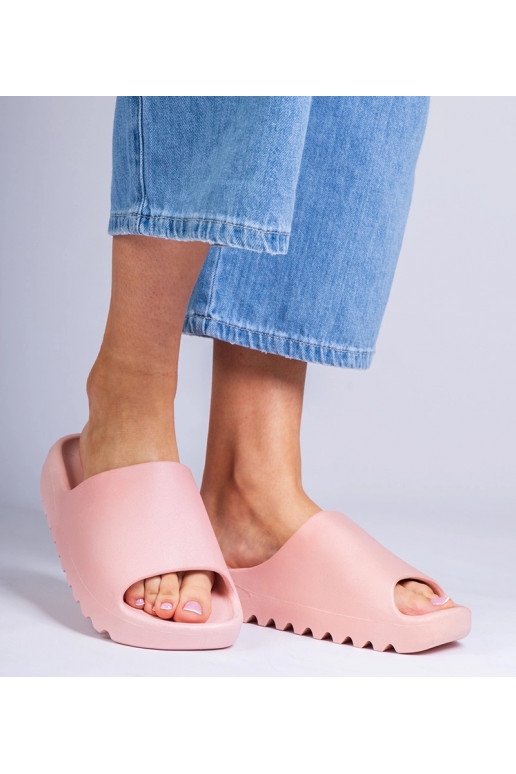 Ružové gumové dámske šľapky Serrano