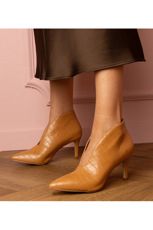 Hnedé elegantné dámske lodičky Lunari