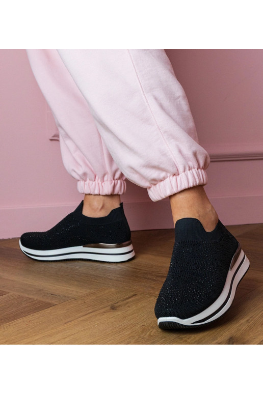 Čierne dámske športové sandále na...