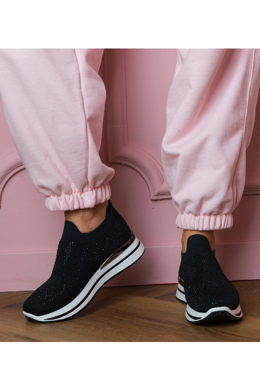 Čierne dámske športové sandále na...