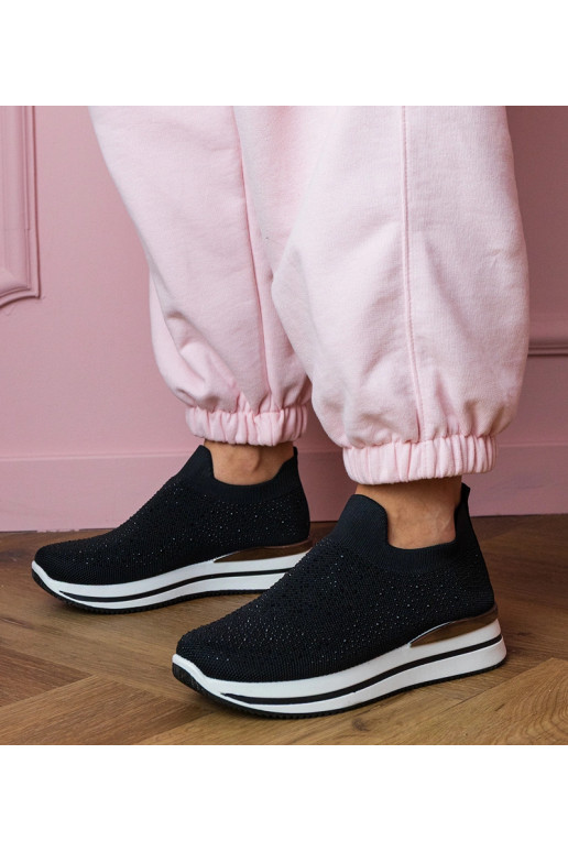 Čierne dámske športové sandále na...