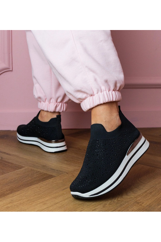 Čierne dámske športové sandále na...