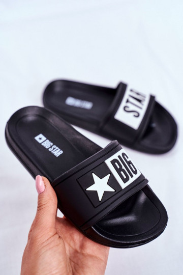 Papuče deti Big Star čierna DD374150