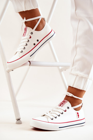 Dámske materiál bežná obuv BIG STAR JJ274123 biela farba