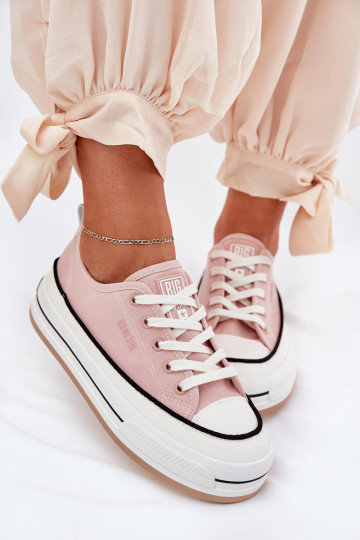 Dámske topánky Big Star NN274207 ružovej farby 2