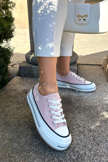 Dámske topánky Big Star NN274207 ružovej farby