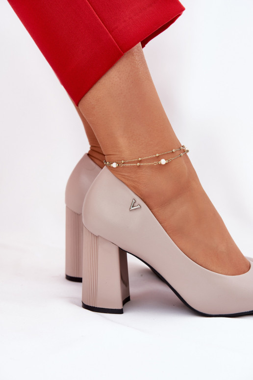 Elegantný štýl Topánky s podpätkami Vinceza 62220 sivá Elegantný štýl Topánky s podpätkami Vinceza 62220 sivá