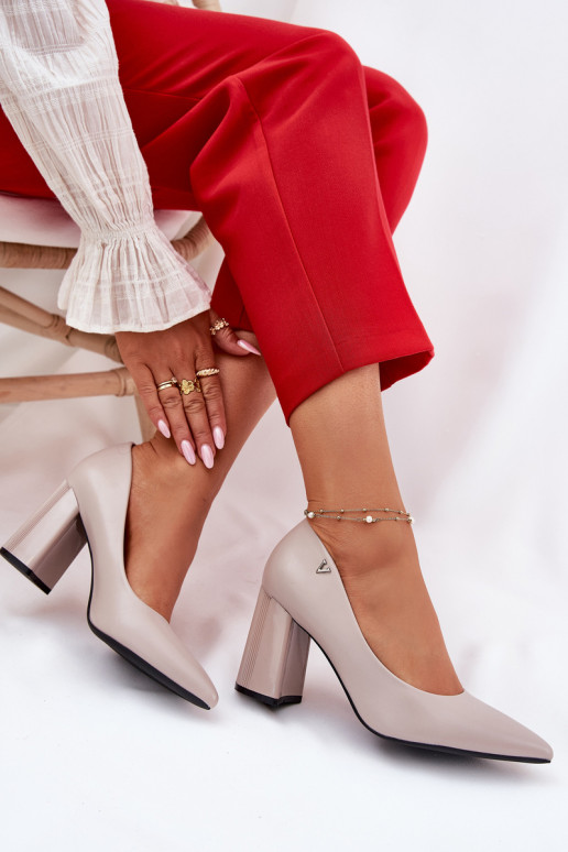 Elegantný štýl Topánky s podpätkami Vinceza 62220 sivá Elegantný štýl Topánky s podpätkami Vinceza 62220 sivá