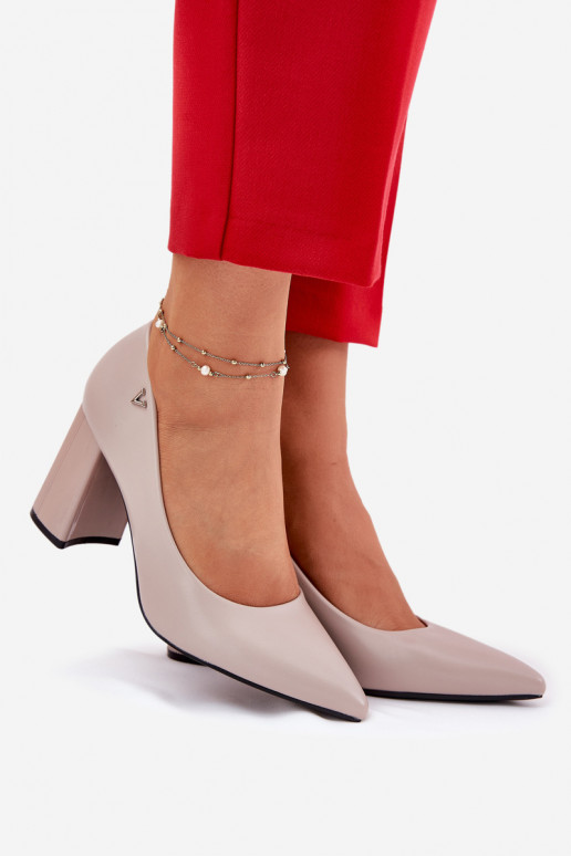 Elegantný štýl Topánky s podpätkami Vinceza 62220 sivá Elegantný štýl Topánky s podpätkami Vinceza 62220 sivá