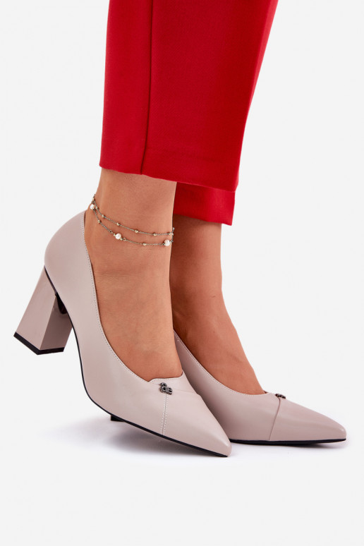 Topánky s podpätkami Elegantný štýl Vinceza 62224 sivá Topánky s podpätkami Elegantný štýl Vinceza 62224 sivá