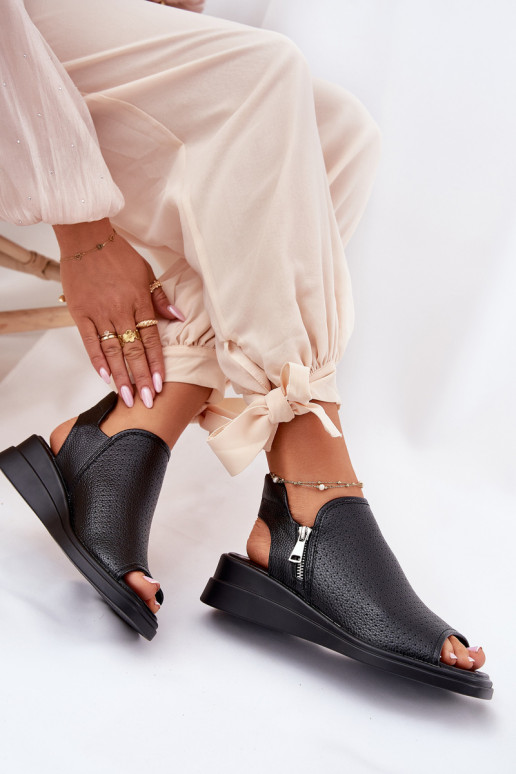 Dámske sandále Zapnuté INedge čierna Mevinette Dámske sandále Zapnuté INedge čierna Mevinette