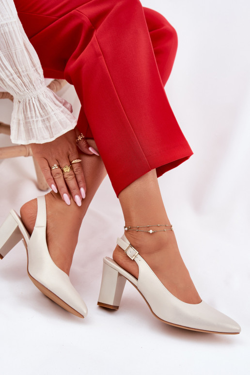 Pohodlné Topánky s podpätkami Sergio Leone SK162 matka perly